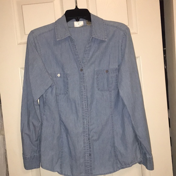 Riders by Lee Tops - Blue jean jacket/shirt size M